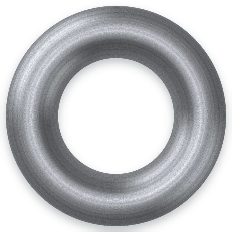 Lunette en acier, finition satinée circulaire